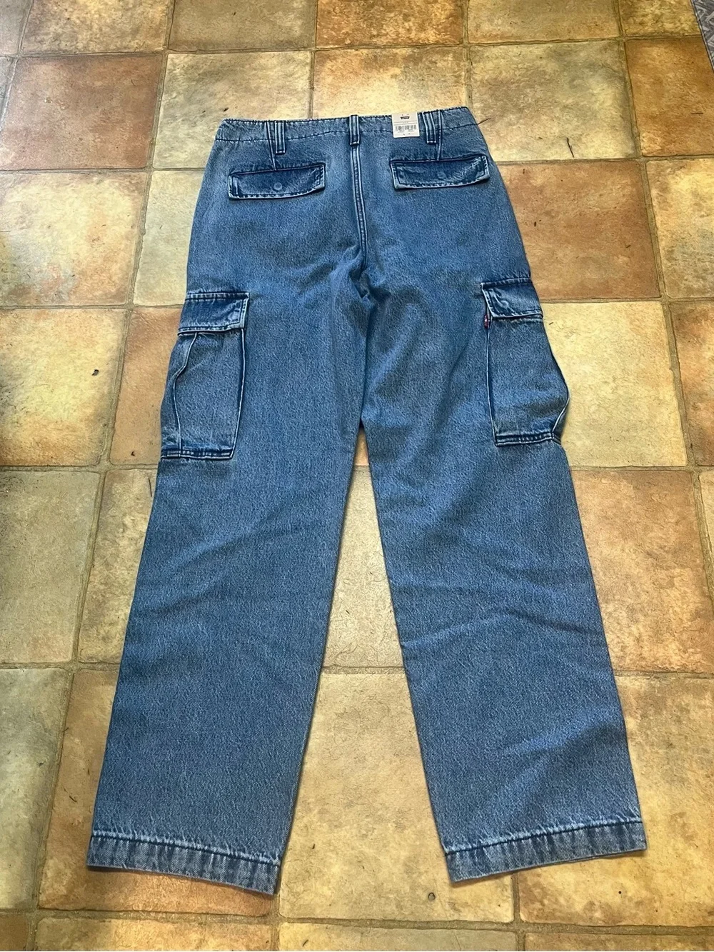 Levi's Blue XX Cargo Denim Pants with Utility Pockets 31x32